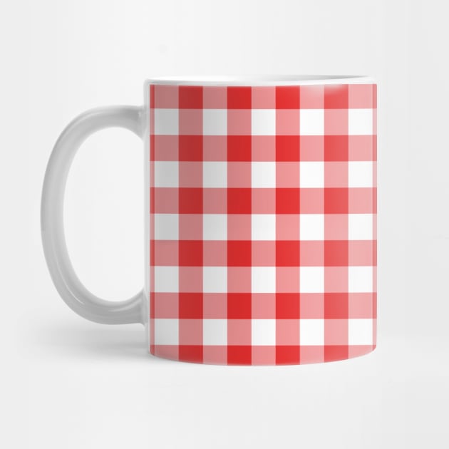 Red Gingham Pattern by Ayoub14